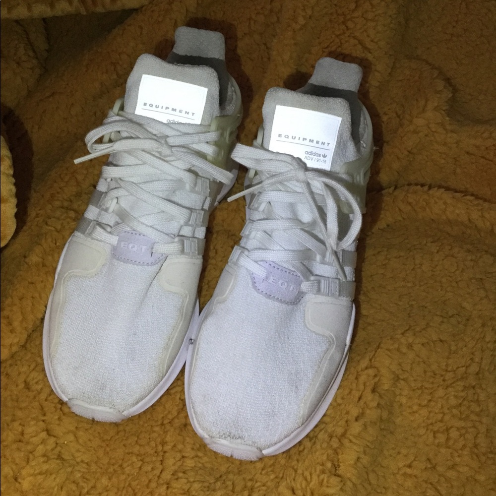 All white equipment adidas